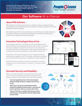 PRO Software Overview - People Lease